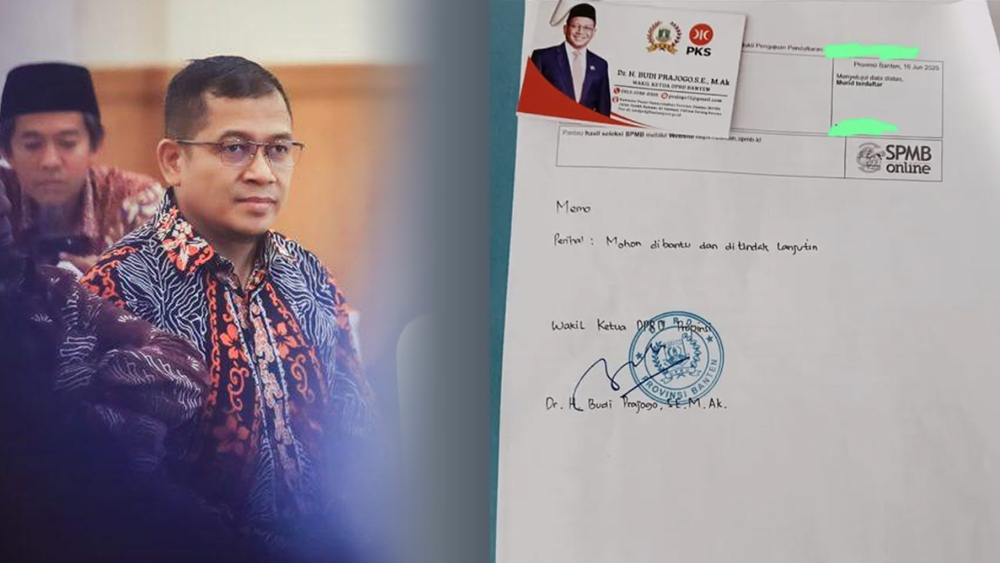 Nama Wakil Ketua DPRD Banten Diseret dalam Skandal SPMB 2025