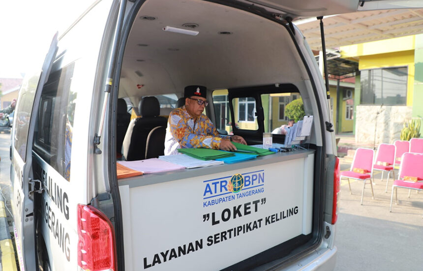 Mobil Layanan Sertifikat Tanah Keliling BPN Kabupaten Tangerang