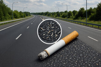 Puntung Rokok Jadi Aspal