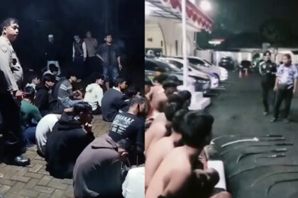 aksi tawuran Cilenggang Serpong