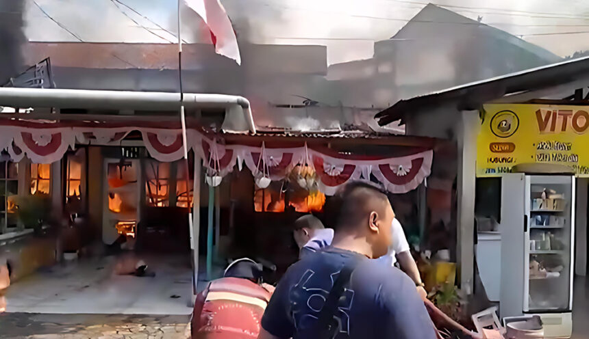 kebakaran asrama polri serpong